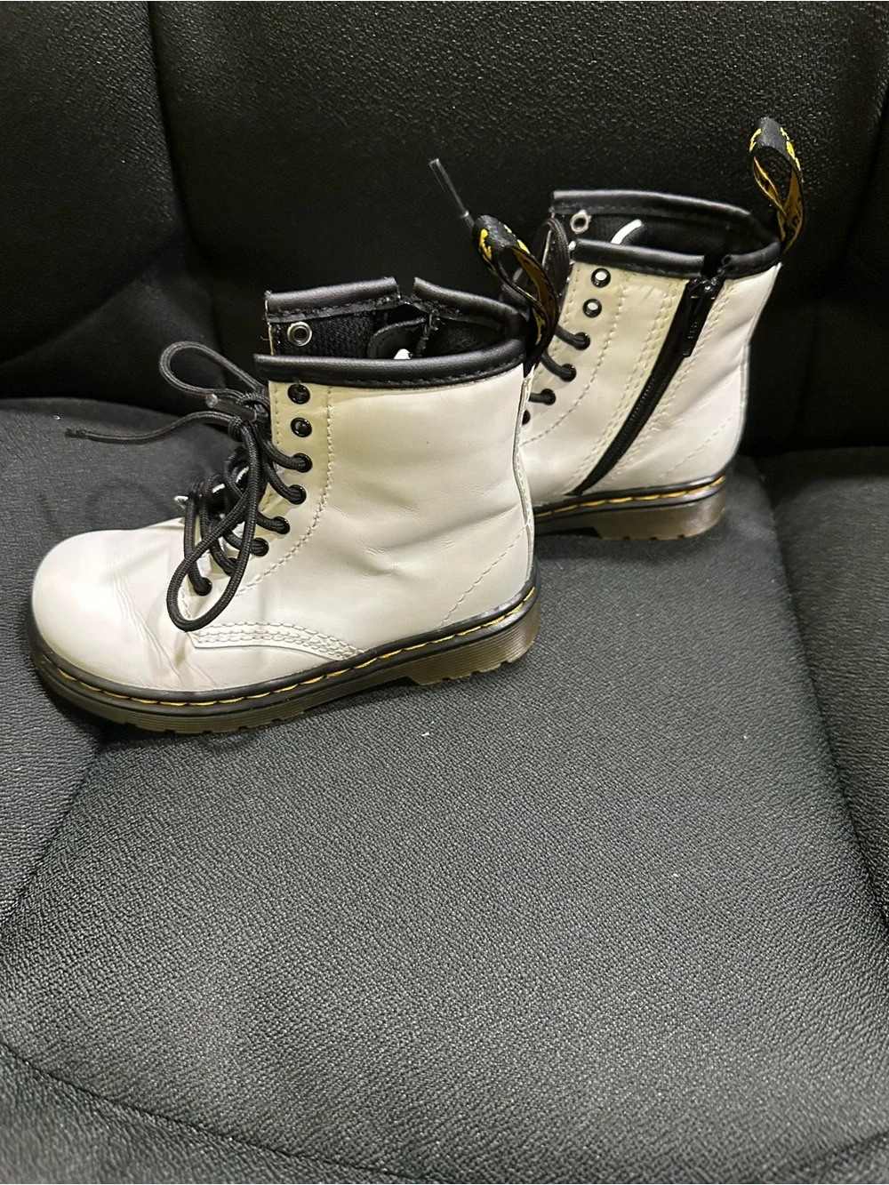 Dr. Martens 1460 T White Leather Boots Toddler Kids Size 8